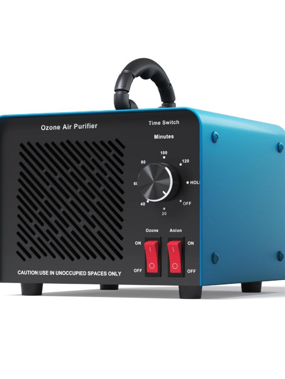 High Capacity Ozone Generator 120,000mg/h Negative Ion Air Purifier Blue for Hom